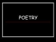 POETRY