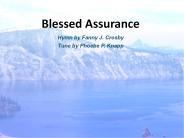 Blessed Assurance