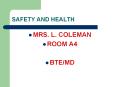SAFETY%20AND%20HEALTH PowerPoint PPT Presentation