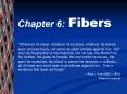 Chapter 6: Fibers PowerPoint PPT Presentation