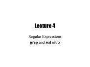 Regular Expressions