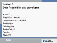 Lesson 9 Data Acquisition and Waveforms