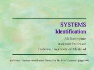 SYSTEMS Identification