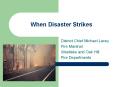When Disaster Strikes PowerPoint PPT Presentation