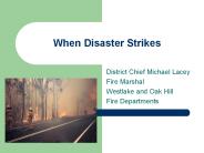 When Disaster Strikes