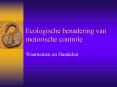 Ecologische benadering van motorische controle PowerPoint PPT Presentation