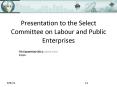 Presentation to the Select Committee on Labour and Public Enterprises PowerPoint PPT Presentation