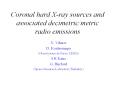 Coronal hard X-ray sources and associated decimetric/metric radio emissions PowerPoint PPT Presentation