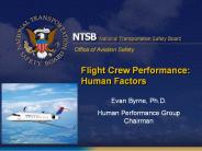 Flight Crew Performance: Human Factors