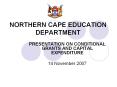 NORTHERN CAPE EDUCATION DEPARTMENT PowerPoint PPT Presentation