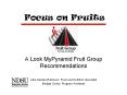Focus on Fruits PowerPoint PPT Presentation