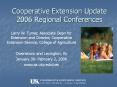 Cooperative Extension Update 2006 Regional Conferences PowerPoint PPT Presentation