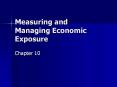 Measuring and Managing Economic Exposure PowerPoint PPT Presentation