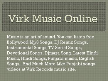 Virk Music Online