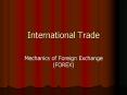 International Trade PowerPoint PPT Presentation
