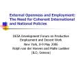 External Openness and Employment: The Need for Coherent International and National Policies PowerPoint PPT Presentation