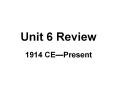 Unit%206%20Review PowerPoint PPT Presentation