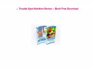 Trouble Spot Nutrition Review – Book Free Download
