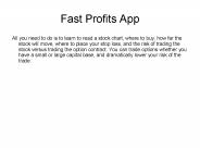 Fast Profits App Review