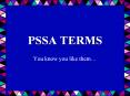 PSSA TERMS PowerPoint PPT Presentation