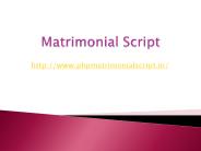 PHP Matrimonial Script