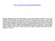 Dow Jones Focus Group System Review
