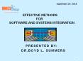 Effective Methods                  for   Software and Systems Integration PowerPoint PPT Presentation