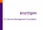 ITIL Service Management Foundation