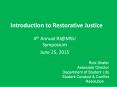 Introduction to Restorative Justice PowerPoint PPT Presentation