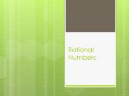 Rational Numbers