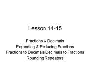 Fractions