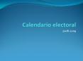 Calendario electoral PowerPoint PPT Presentation