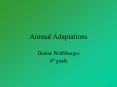 Animal Adaptations PowerPoint PPT Presentation
