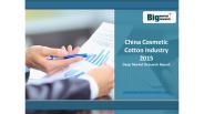 China Cosmetic Cotton Industry Competitive Landscape Analysis 2015