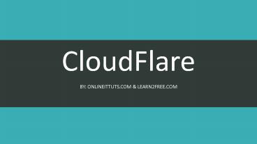 Install & Use CloudFlare CDN Tutorial in Urdu