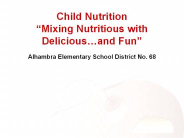 Child Nutrition 