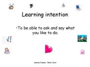 Learning intention