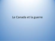 Le Canada et la guerre