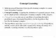 Concept Learning