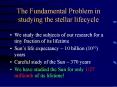 The Fundamental Problem in studying the stellar lifecycle PowerPoint PPT Presentation