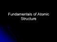 Fundamentals of Atomic Structure PowerPoint PPT Presentation