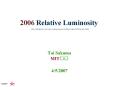 2006%20Relative%20Luminosity PowerPoint PPT Presentation