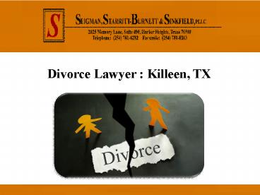 Divorce Lawyer: Killeen, TX