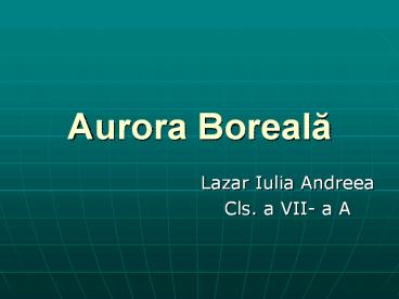 Aurora Boreala
