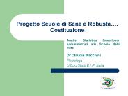 Progetto Scuole di Sana e Robusta