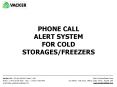 Phone Call System Alert for Cold Storages / Freezers PowerPoint PPT Presentation