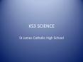 KS3 SCIENCE PowerPoint PPT Presentation