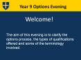 Year 9 Options Evening PowerPoint PPT Presentation