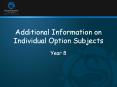 Additional Information on Individual Option Subjects PowerPoint PPT Presentation