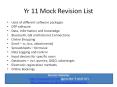 Yr%2011%20Mock%20Revision%20List PowerPoint PPT Presentation
